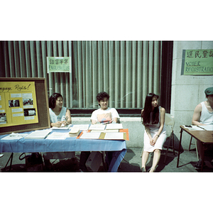 Voter registration table