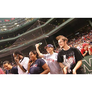 Five of the Torch Scholars at Fenway Park