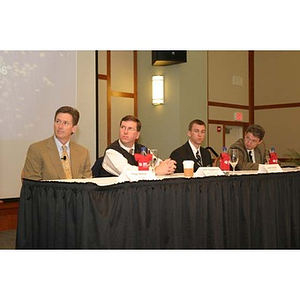 The four speakers at the Training Future Innovators Entrepreneurs Panel