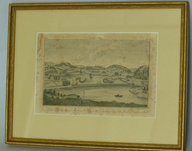Engraving of Mystic River
