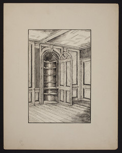 Early New England Interiors. [Capt. John Turner House cupboard.]