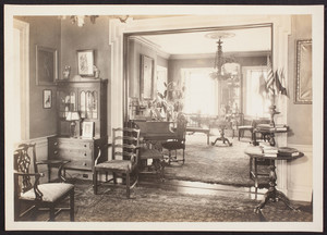Interior view of the Lippitt-Green House, parlors looking south no. 4, 14 John Street, Providence, R.I., 1919