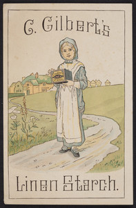 Trade card for C. Gilbert's Linen Starch, Buffalo, New York, undated