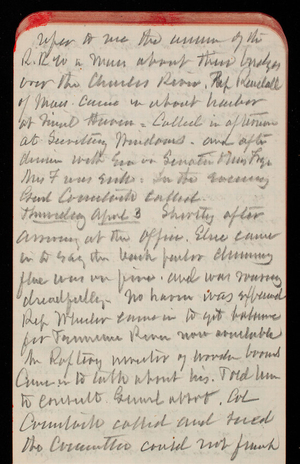 Thomas Lincoln Casey Notebook, February 1890-April 1890, 65, refer to me the [illegible] of the