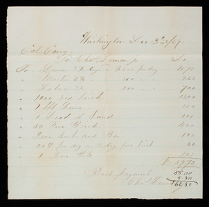 [Charles] Lemon, jr. to Thomas Lincoln Casey, December 3. 1869