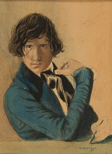Samuel Worcester Rowse, self portrait