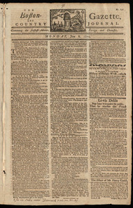 The Boston-Gazette, and Country Journal, 8 June 1772