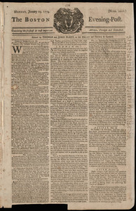 The Boston Evening-Post, 24 January 1774