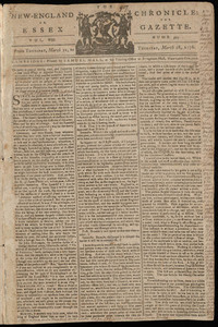 The New-England Chronicle: or, the Essex Gazette, 28 March 1776
