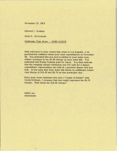 Memorandum from Mark H. McCormack to Edward J. Keating