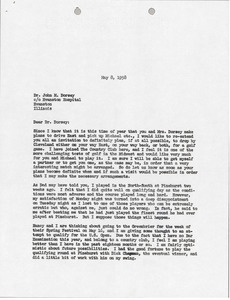Letter from Mark H. McCormack to John M. Dorsey