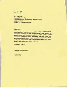 Letter from Mark H. McCormack to Patrick R. Liles