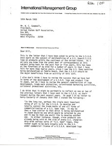 Letter from Mark H. McCormack to W. C. Campbell