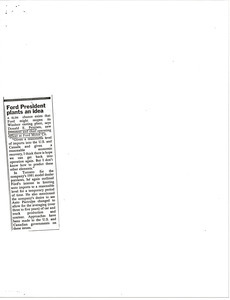 Clipping concerning Donald E. Petersen