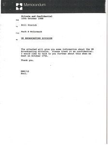 Memorandum from Mark H. McCormack to Bill Sinrich