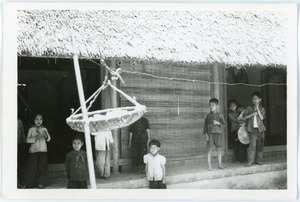Children in village in Thái Bình province