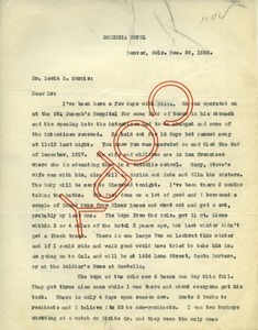 Letter from George L. Smith to Lewis R. Morris