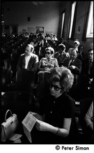 Audience at the Martin Luther King memorial service