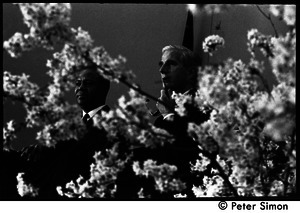 Speakers seated on the dais at the Martin Luther King memorial service