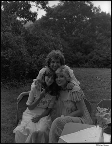 My Wedding: Peter Simon posing with Ronni and his sister, Joanna