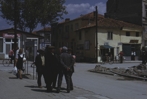 Men chatting on Struga street