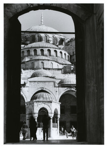 Blue Mosque through portal