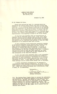 Circular letter from American Peace Crusade