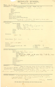 Bedales School report for Spring term, 1915