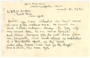 Letter from J. M. Boddy to W. E. B. Du Bois