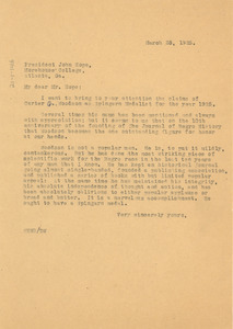 Letter from W. E. B. Du Bois to John Hope