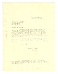 Letter from Ethel Ray May to W. E. B. Du Bois
