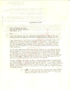 Letter from W. E. B. Du Bois to Imperial Ethiopian Legation