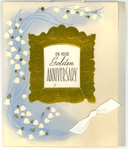 Anniversary card from Ernest P. Monroe & family to W. E. B. and Nina Du Bois