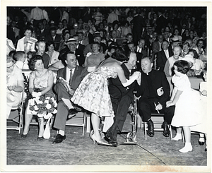 Mayor John F. Collins at an event at Fenway Park