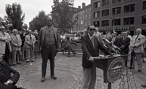Dedication ceremony for the Mayor James M. Curley statue