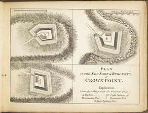 Plan of the new fort & redoubts, at Crown Point