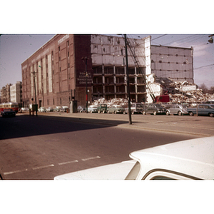 Boston Storage Warehouse under demolition