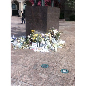 Boston University temporary memorial (2013 Boston Marathon bombing)