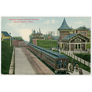 Narrow Gauge railroad station, Revere Beach, Mass.