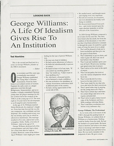 George Williams: A Life of Idealism Gives Rise to an Institution by Ted W. Hawkins