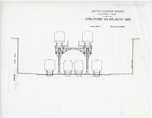 Boston Elevated Railway, structure on Atlantic Avenue