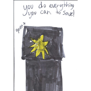 Message of thanks addressed to the Boston Police Department from a third grade student at Powell Elementary School (Tennessee)
