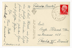 Postcard from Anna Rath to Siegfried Hirsch and family, August 1, 1937