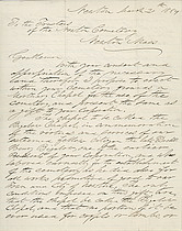 J.S. Farlow letter to Newton Cemetery
