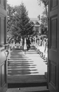 Approaching the Chapel Doors, Senior Day 1964.