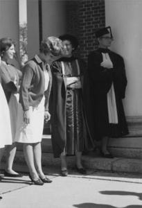 Mrs. May with Miss Norton, 1964.