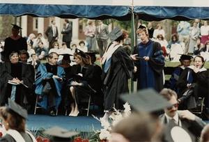 College President Alice F. Emerson Grants a Diploma, III.