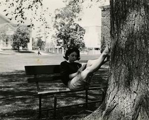 Studying in the Shade.