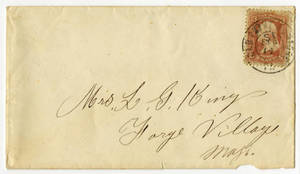 Letter by William Metcalf, 1st Lt. 16th Mass. Vols., from Alexandria, [Virginia], to Mrs. L. G. King, Forge Village, Mass.