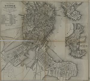 New Map of Boston: Comprising the Whole City, With the New Boundaries of the Wards.